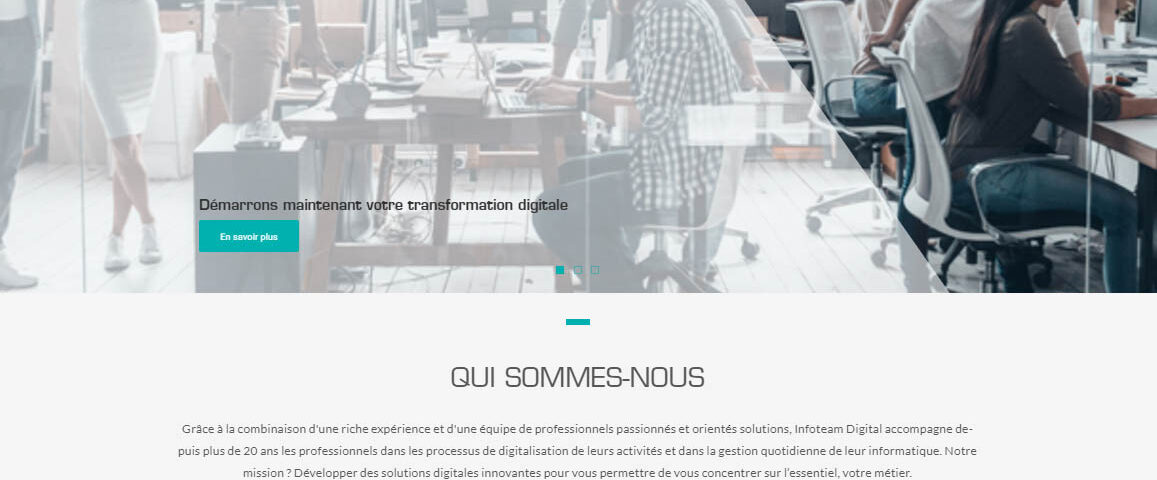 Nouveau site Infoteam Digital